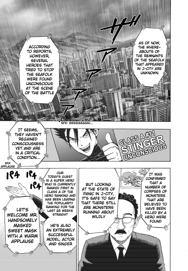 One Punch Man Manga Chapter 25 page 41 - Deep Sea King 2 scene