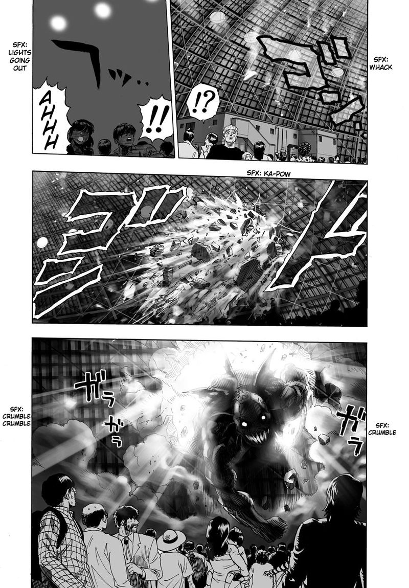One Punch Man Manga Chapter 25 page 53 - Deep Sea King 2 scene