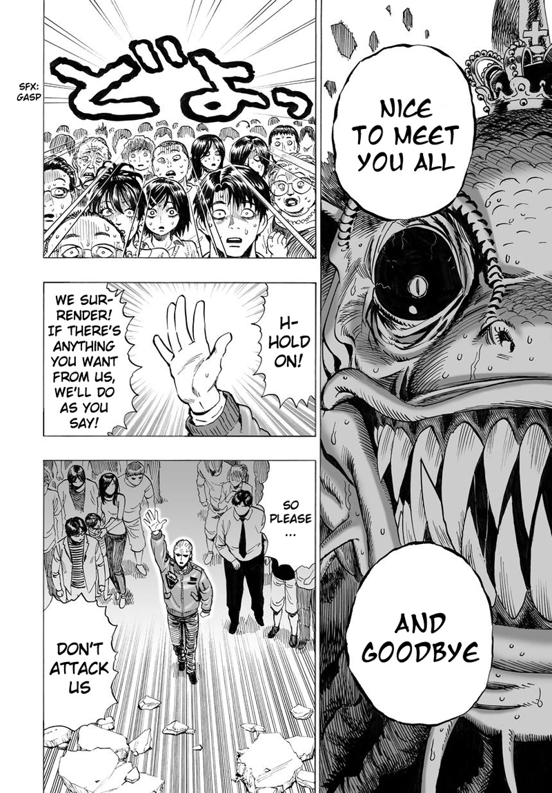 One Punch Man Manga Chapter 25 page 54 - Deep Sea King 2 scene