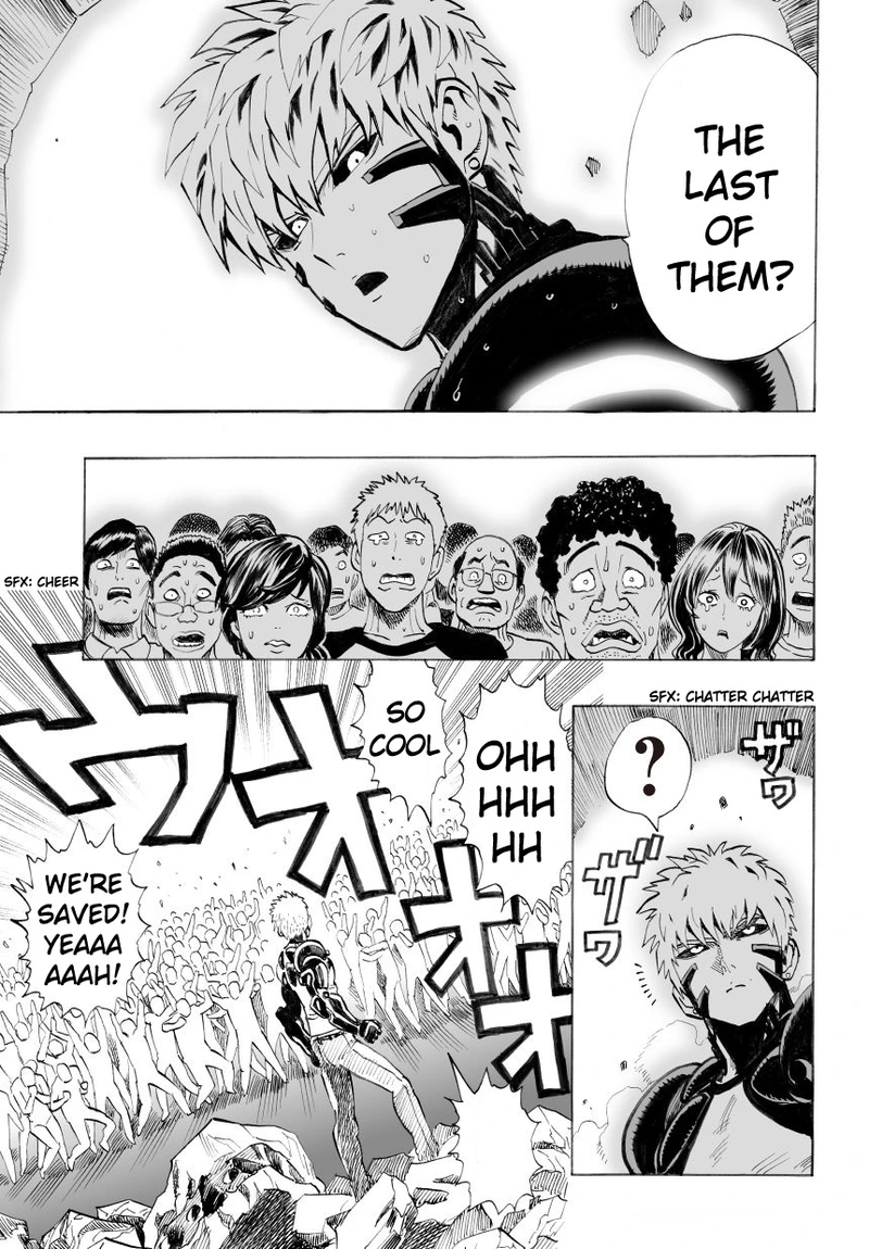 One Punch Man Manga Chapter 26 page 15 - Glimmer of Hope scene