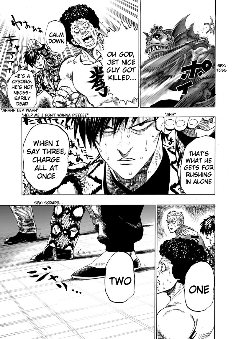 One Punch Man Manga Chapter 26 page 8 - Glimmer of Hope scene