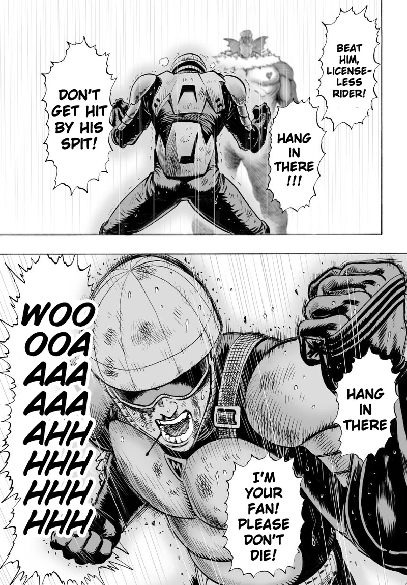 One Punch Man Manga Chapter 27 page 21 - Beat-Up But Shining scene