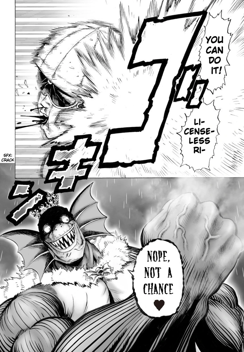 One Punch Man Manga Chapter 27 page 22 - Beat-Up But Shining scene
