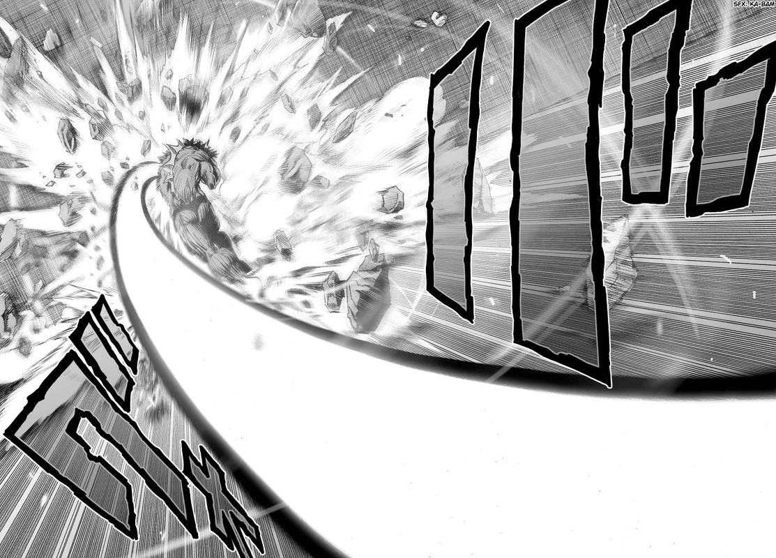One Punch Man Manga Chapter 27 page 5 - Beat-Up But Shining scene