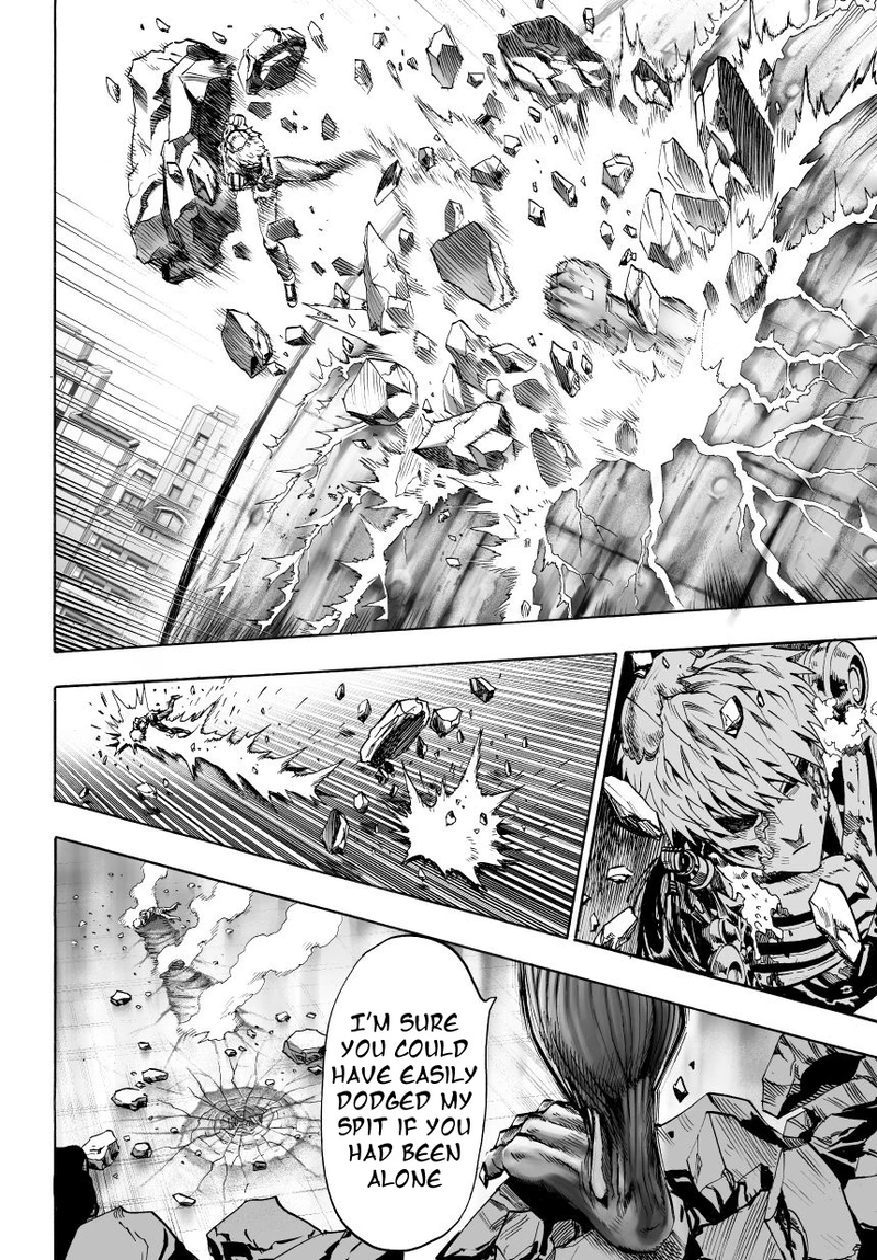 One Punch Man Manga Chapter 27 page 6 - Beat-Up But Shining scene