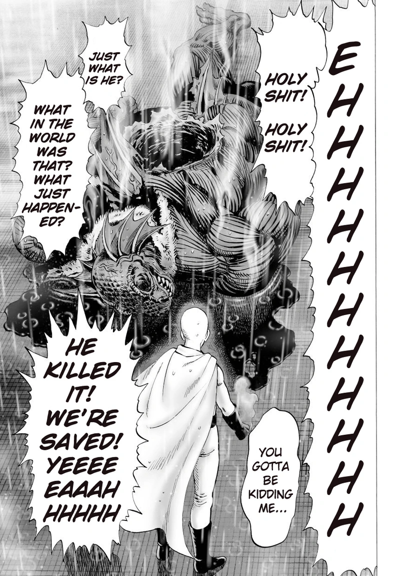 One Punch Man Manga Chapter 28 page 8 - Since It's Raining scene
