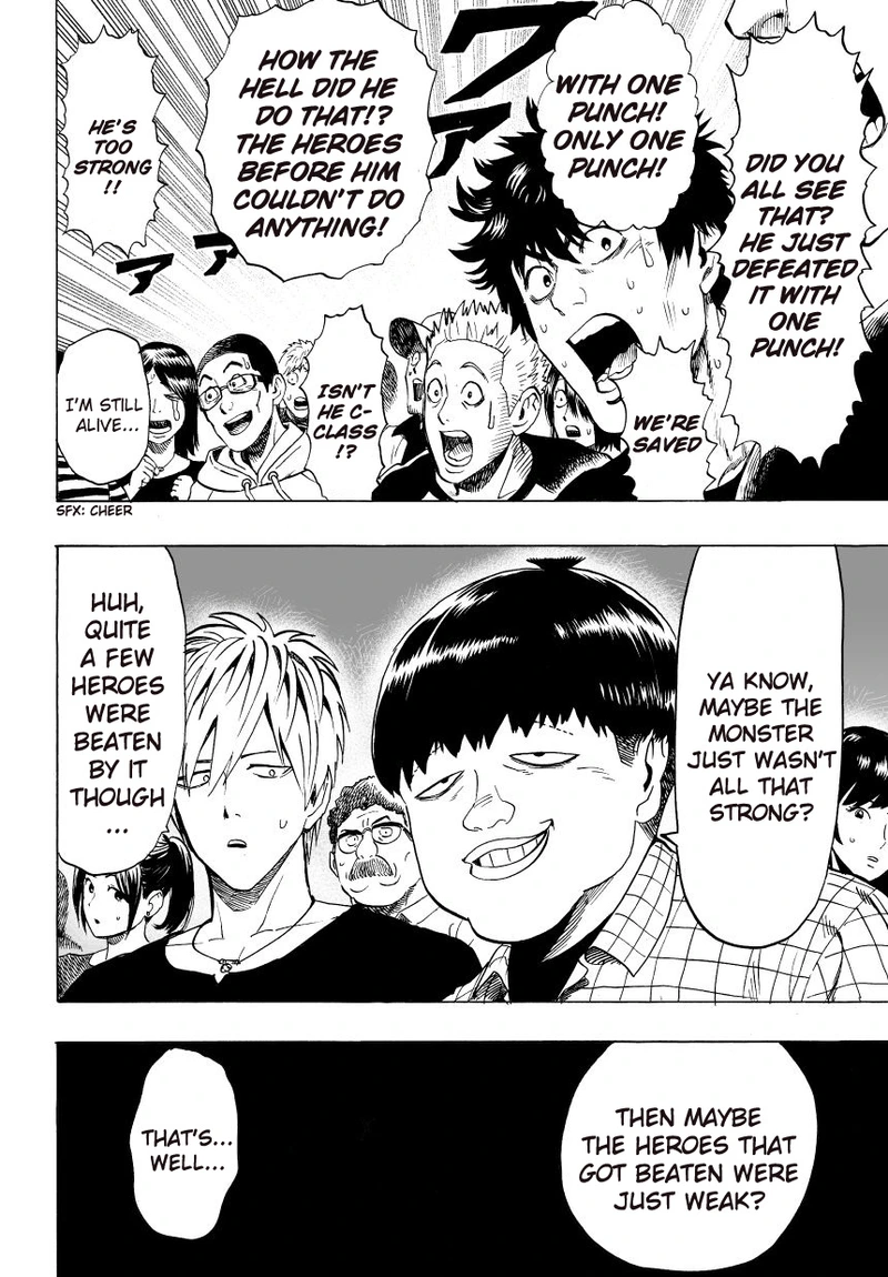 One Punch Man Manga Chapter 28 page 9 - Since It's Raining scene