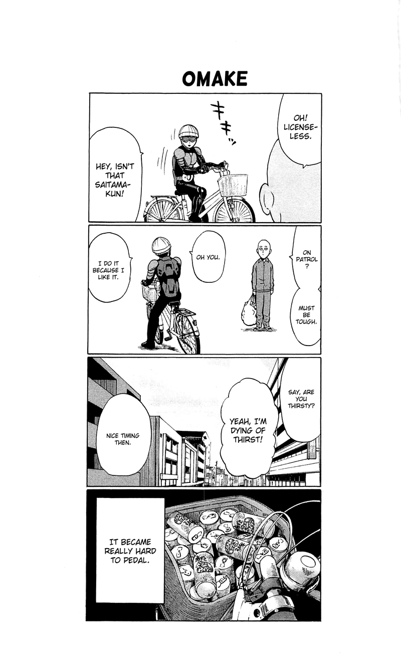 One Punch Man Manga Chapter 29.5 page 29 - What Can't Be Bought | Volume 5 Extras scene