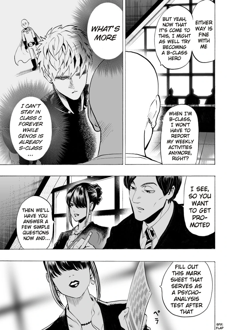 One Punch Man Manga Chapter 29 page 11 - B-Class scene