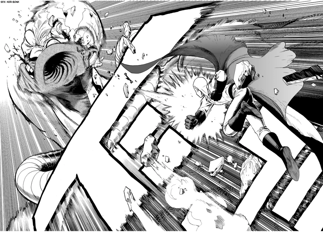 One Punch Man Manga Chapter 3 page 19 - A Dangerous Being scene
