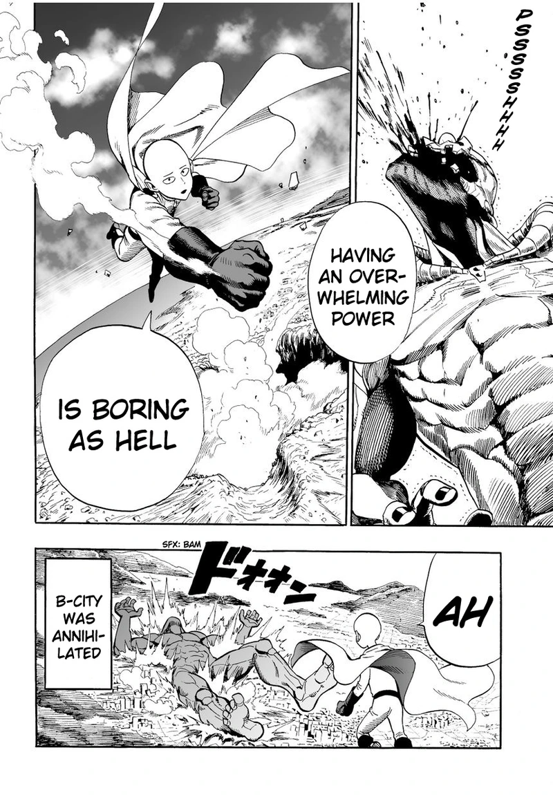 One Punch Man Manga Chapter 3 page 20 - A Dangerous Being scene