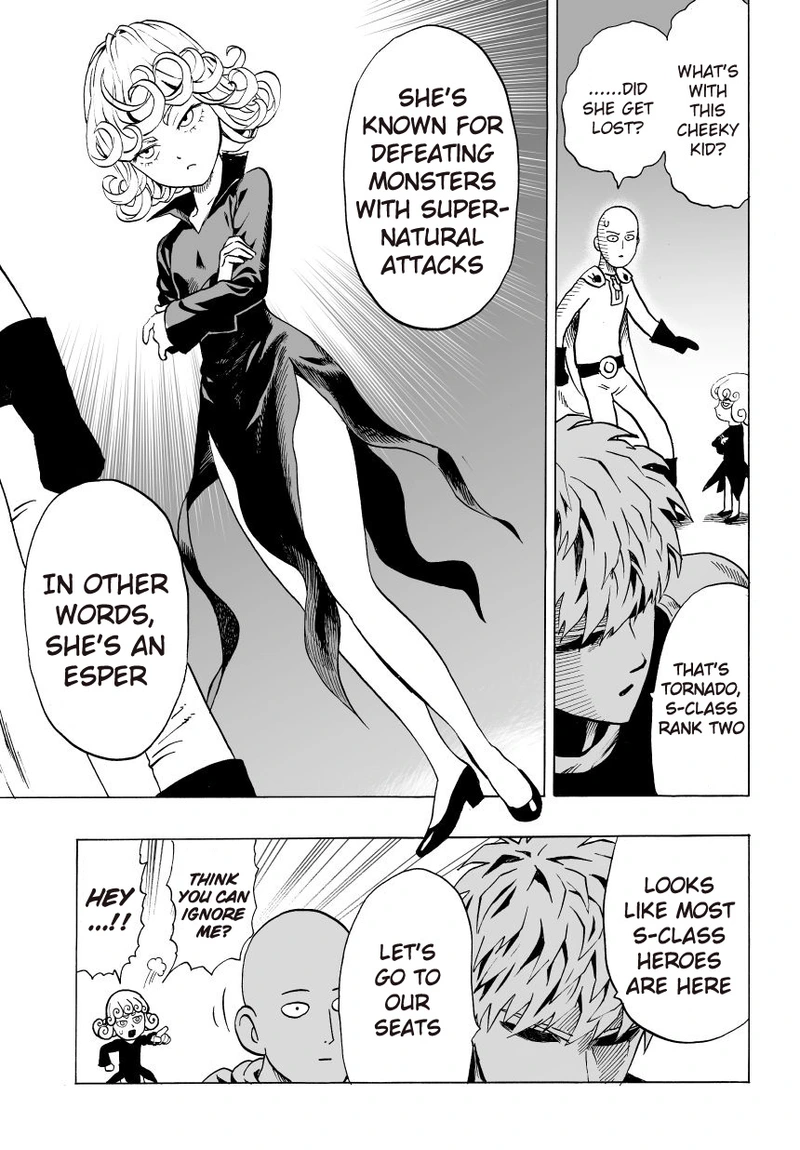 One Punch Man Manga Chapter 30 page 13 - S-Class scene