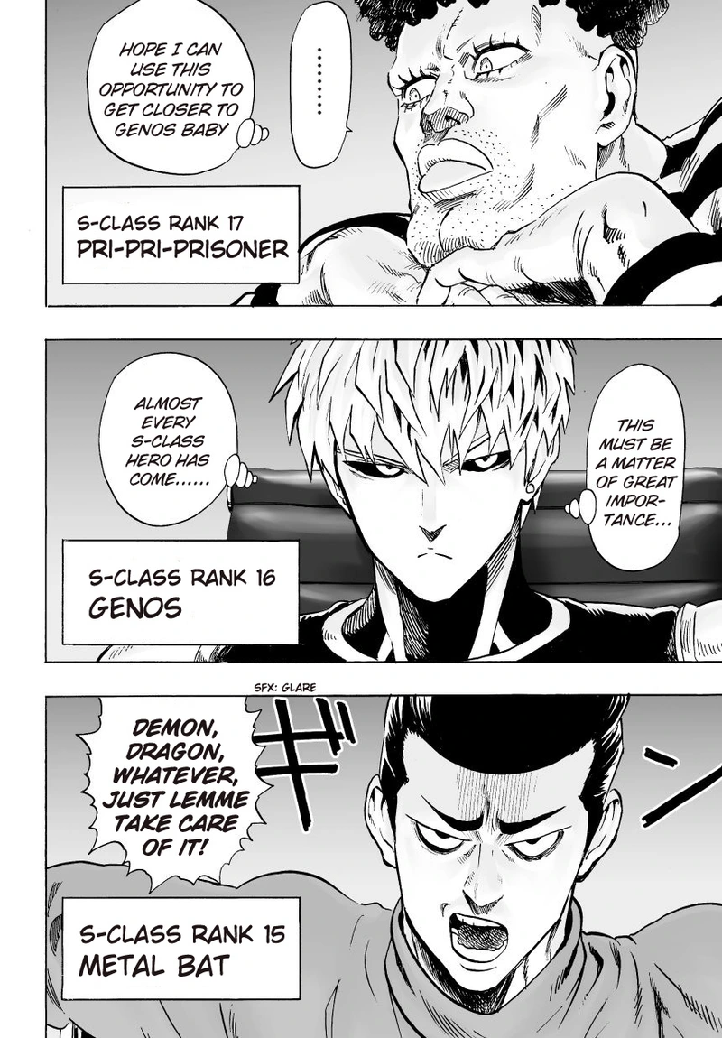 One Punch Man Manga Chapter 30 page 15 - S-Class scene