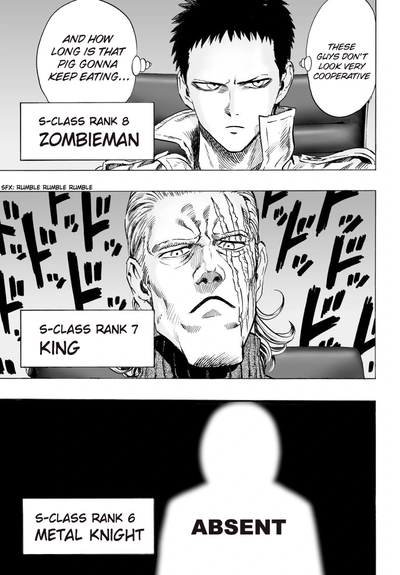 One Punch Man Manga Chapter 30 page 18 - S-Class scene