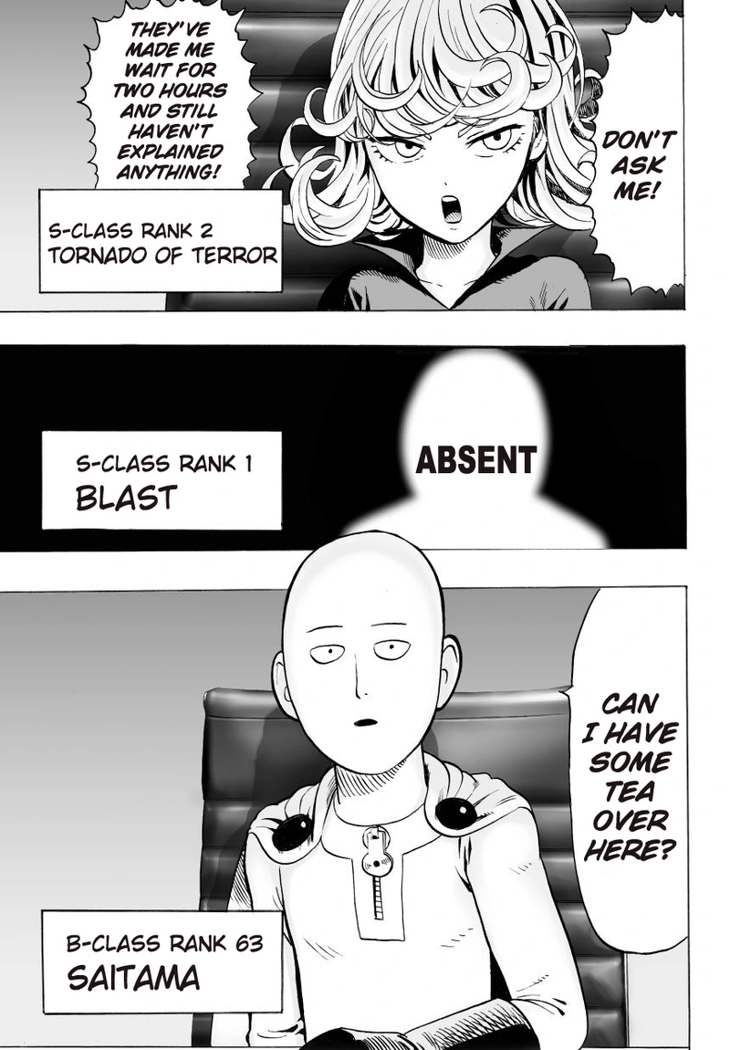 One Punch Man Manga Chapter 30 page 20 - S-Class scene