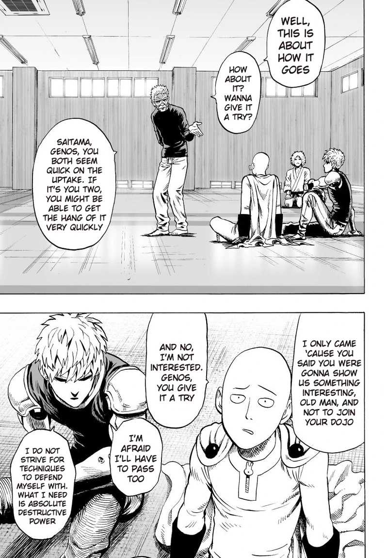 One Punch Man Manga Chapter 30 page 3 - S-Class scene