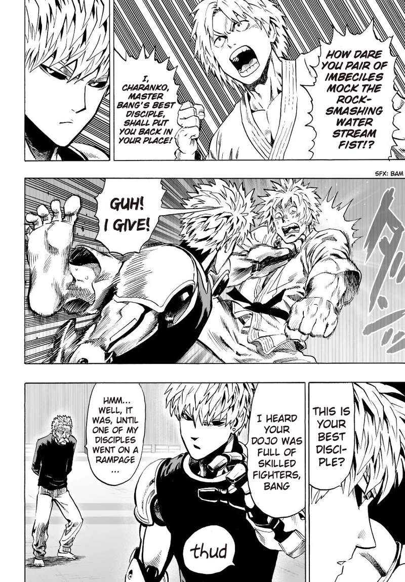 One Punch Man Manga Chapter 30 page 4 - S-Class scene