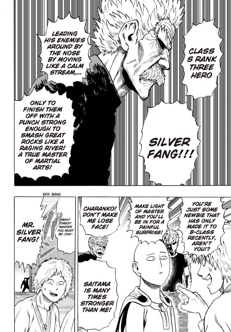 One Punch Man Manga Chapter 30 page 6 - S-Class scene