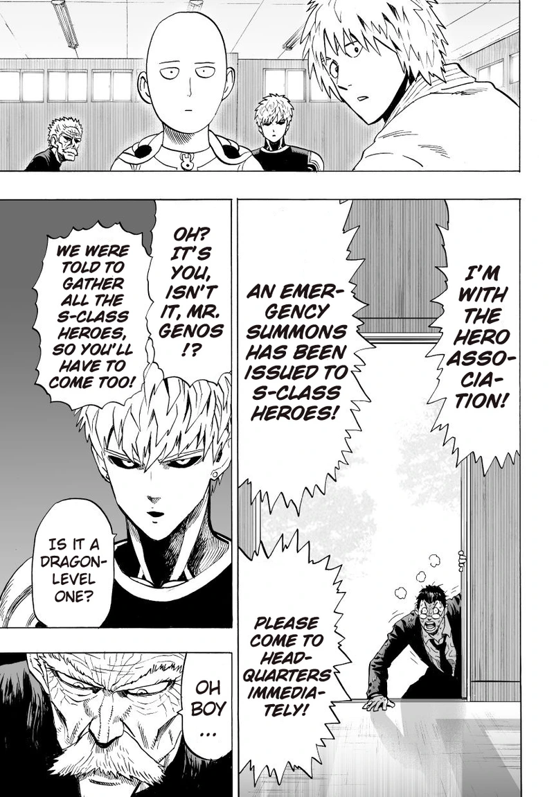 One Punch Man Manga Chapter 30 page 7 - S-Class scene
