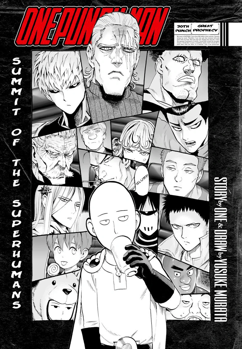 One Punch Man Manga Chapter 31 page 1 - Great Prophecy scene
