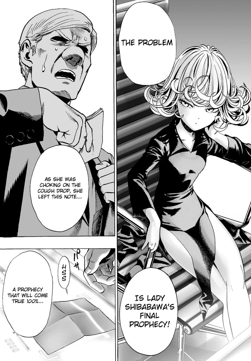One Punch Man Manga Chapter 31 page 10 - Great Prophecy scene
