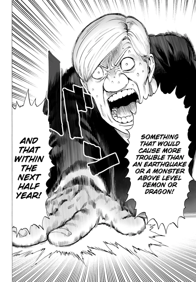 One Punch Man Manga Chapter 31 page 15 - Great Prophecy scene