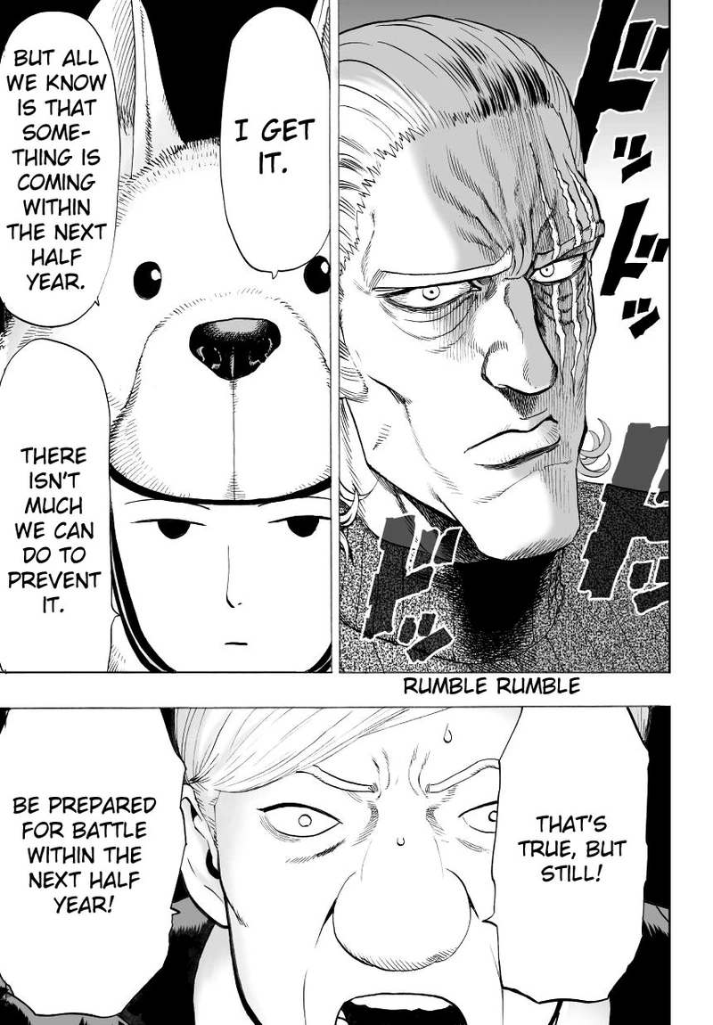 One Punch Man Manga Chapter 31 page 16 - Great Prophecy scene