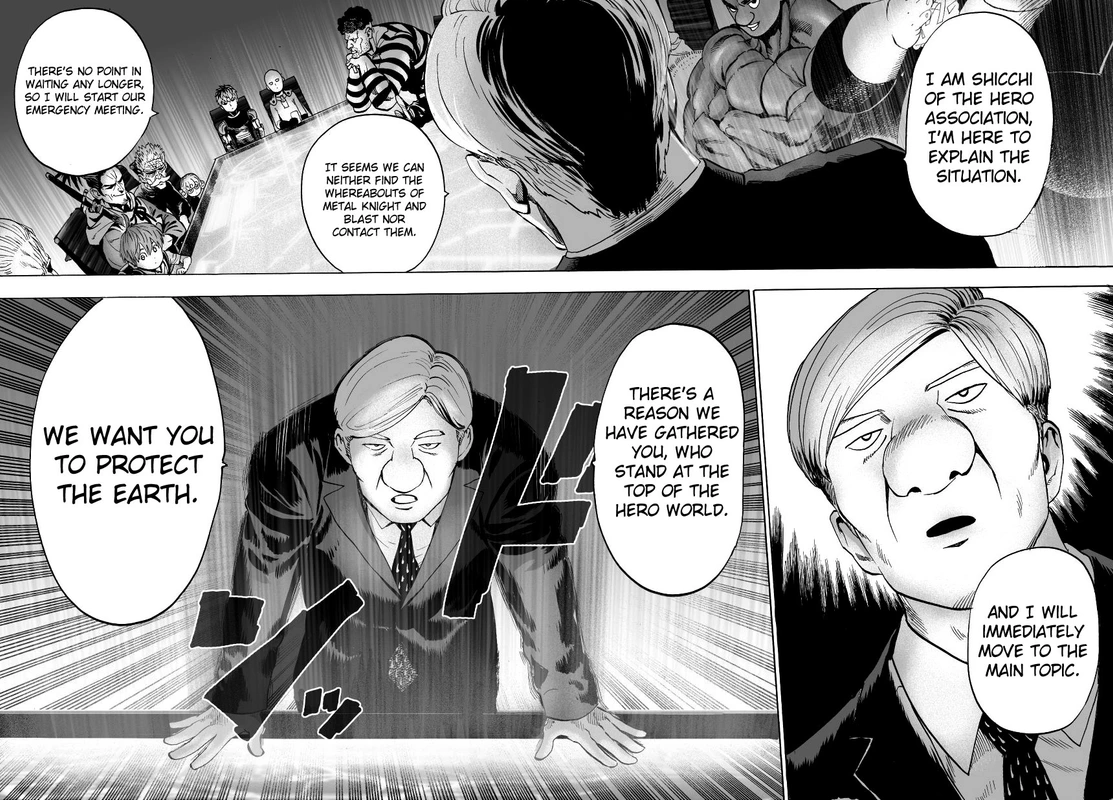 One Punch Man Manga Chapter 31 page 2 - Great Prophecy scene