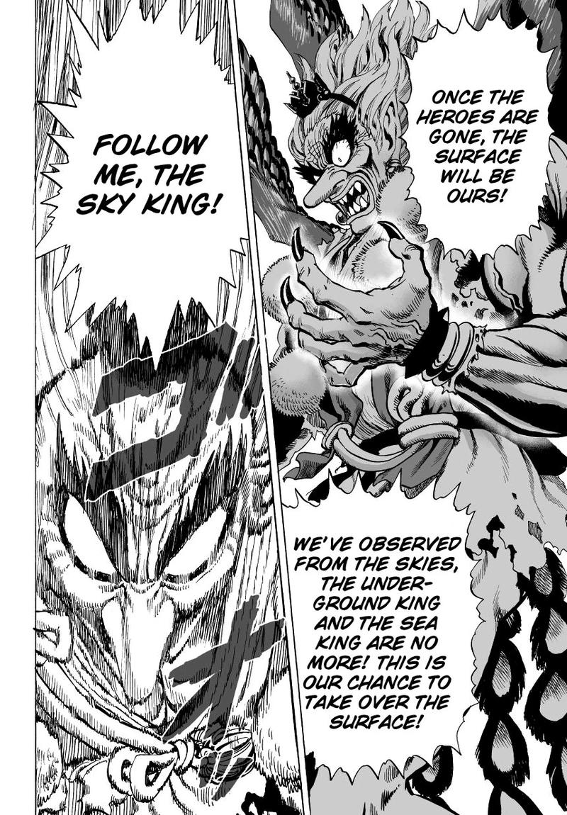 One Punch Man Manga Chapter 31 page 23 - Great Prophecy scene