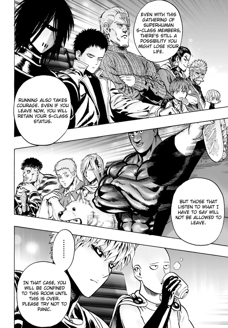 One Punch Man Manga Chapter 31 page 3 - Great Prophecy scene