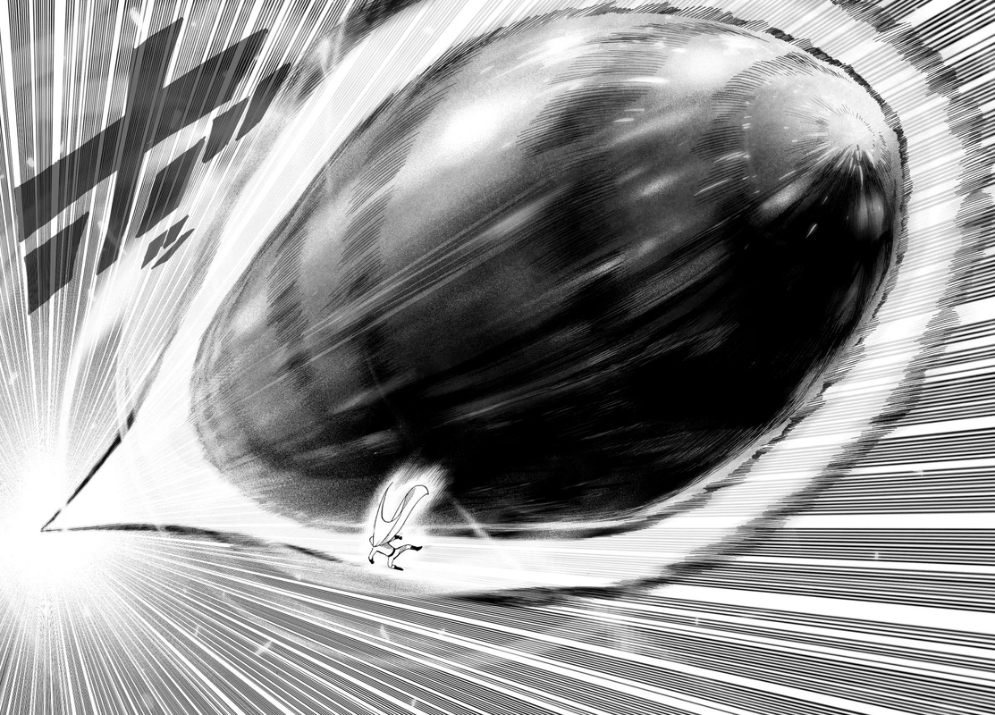 One Punch Man Manga Chapter 32 page 18 - From Space... scene