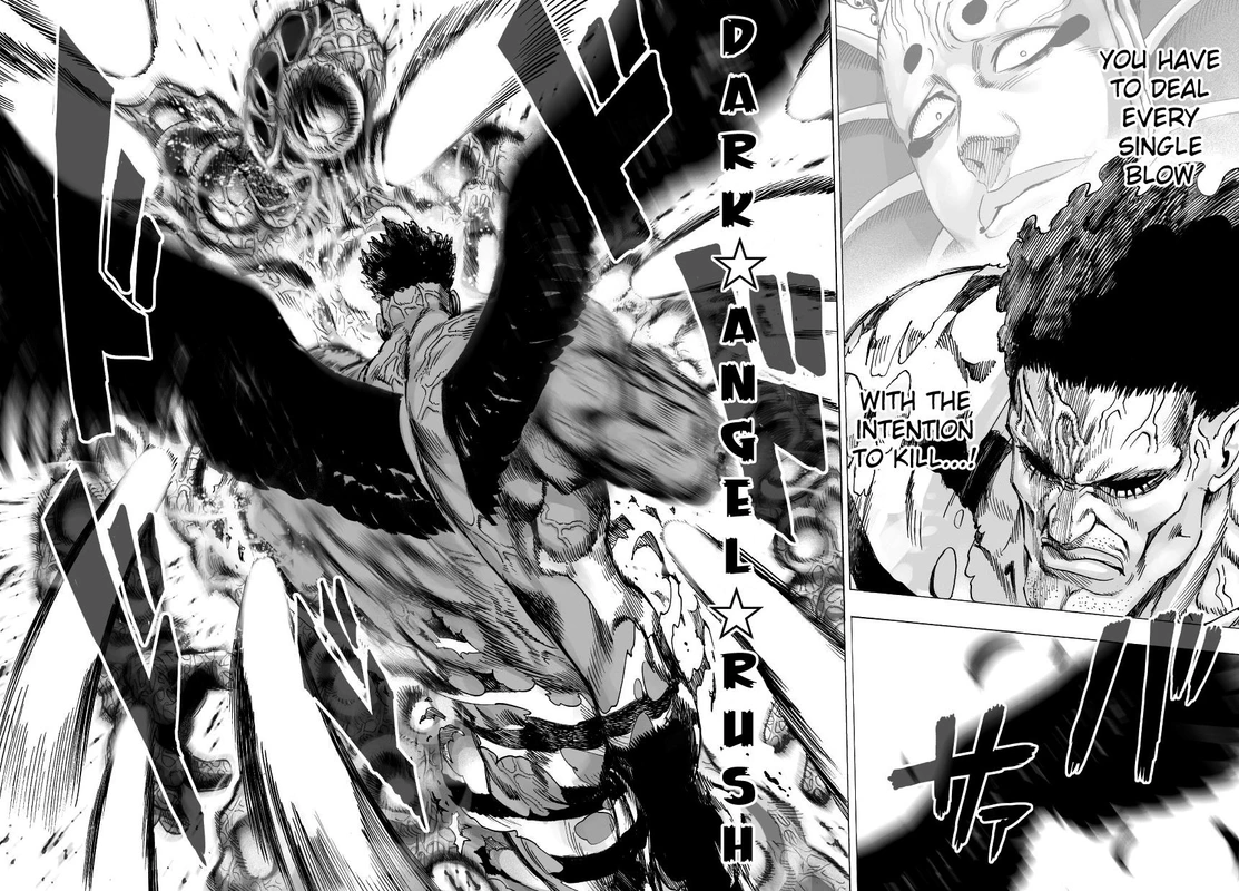 One Punch Man Manga Chapter 32 page 37 - From Space... scene