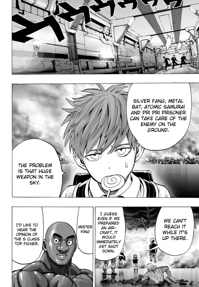 One Punch Man Manga Chapter 32 page 38 - From Space... scene