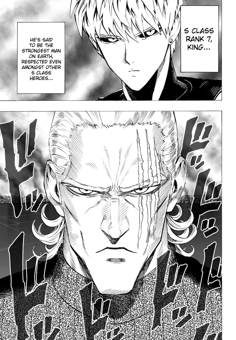 One Punch Man Manga Chapter 32 page 39 - From Space... scene