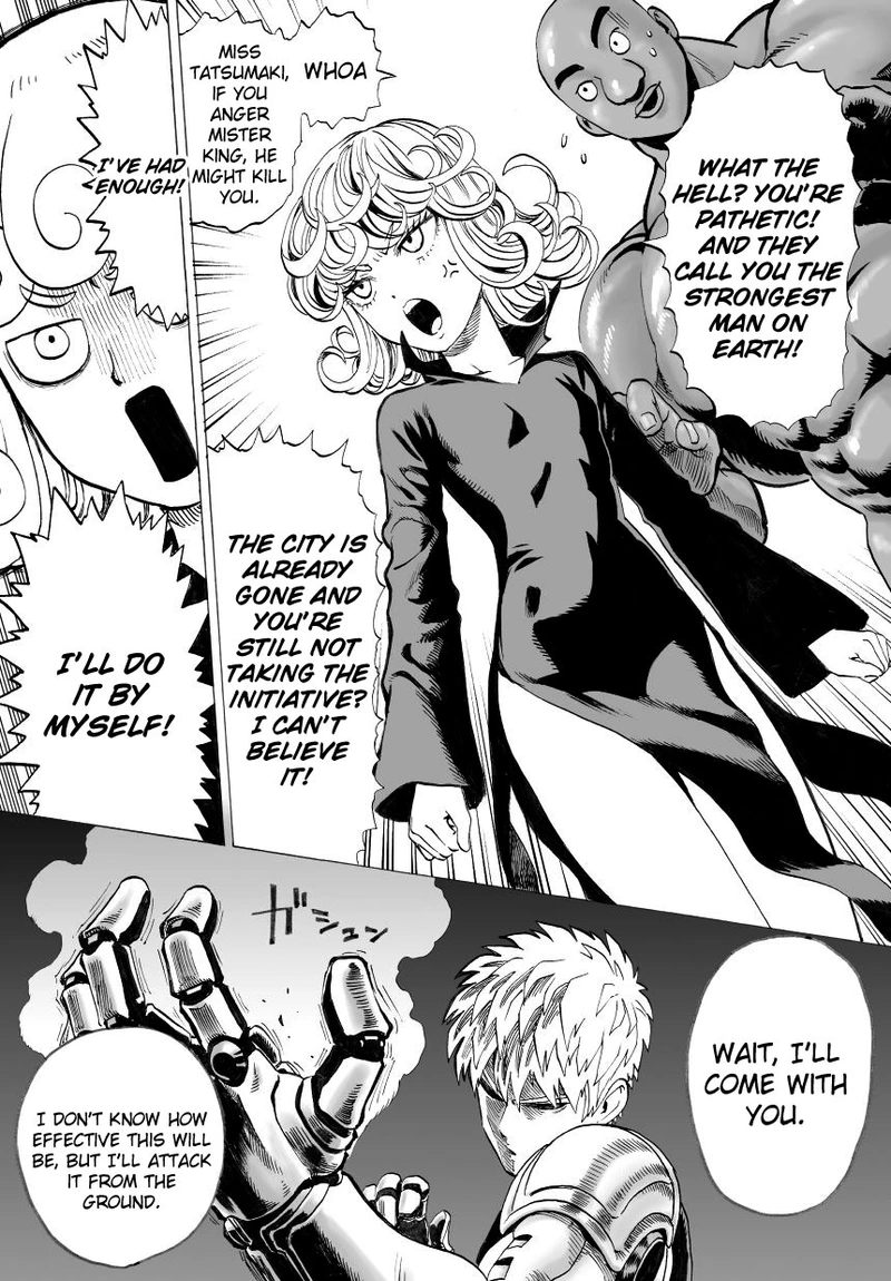 One Punch Man Manga Chapter 32 page 41 - From Space... scene