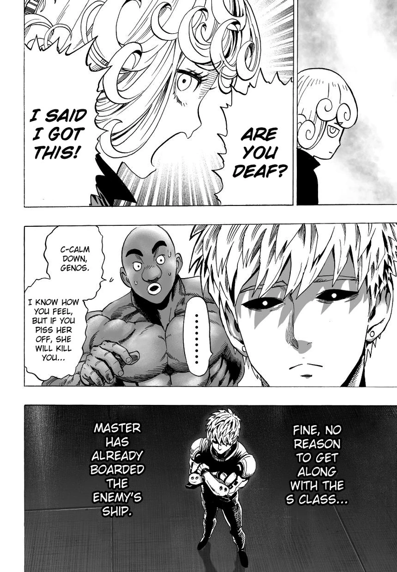 One Punch Man Manga Chapter 32 page 42 - From Space... scene