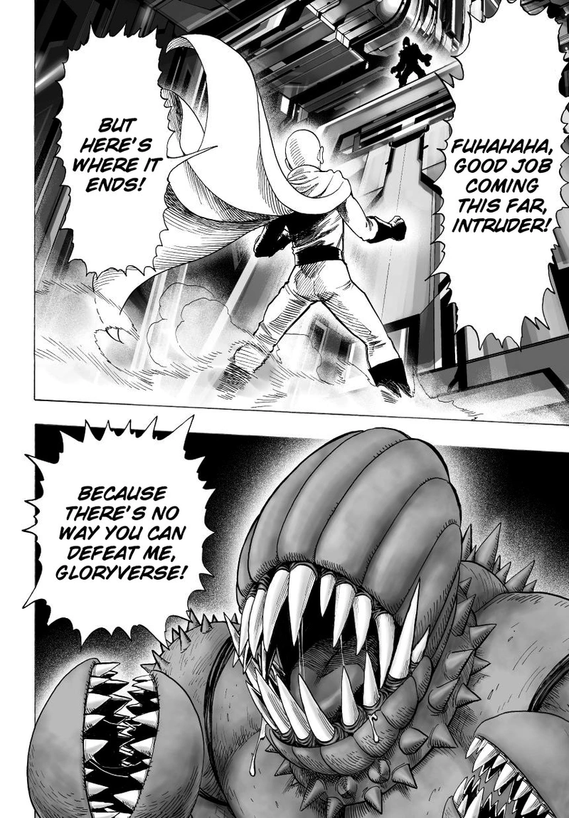 One Punch Man Manga Chapter 32 page 44 - From Space... scene