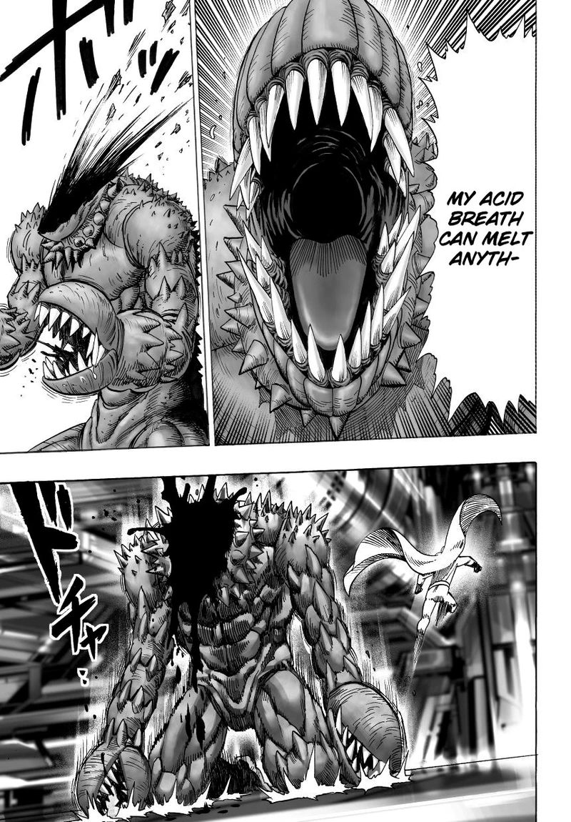 One Punch Man Manga Chapter 32 page 45 - From Space... scene
