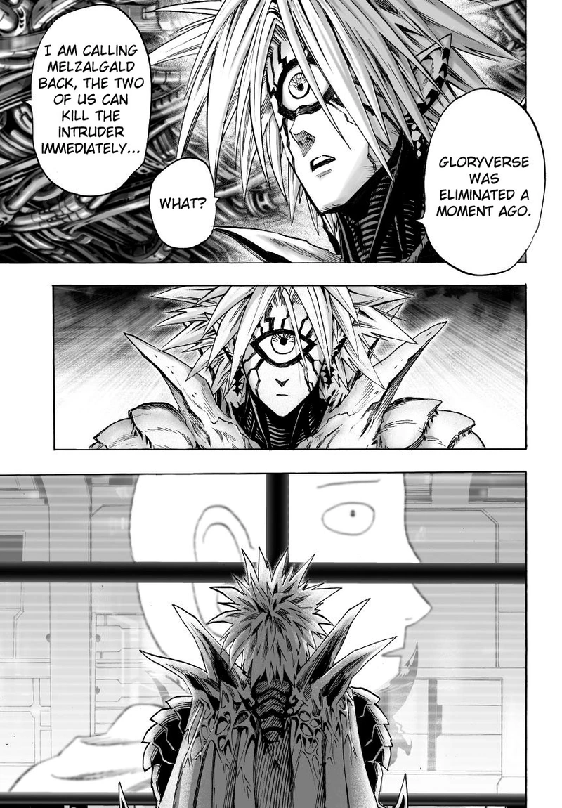 One Punch Man Manga Chapter 32 page 50 - From Space... scene