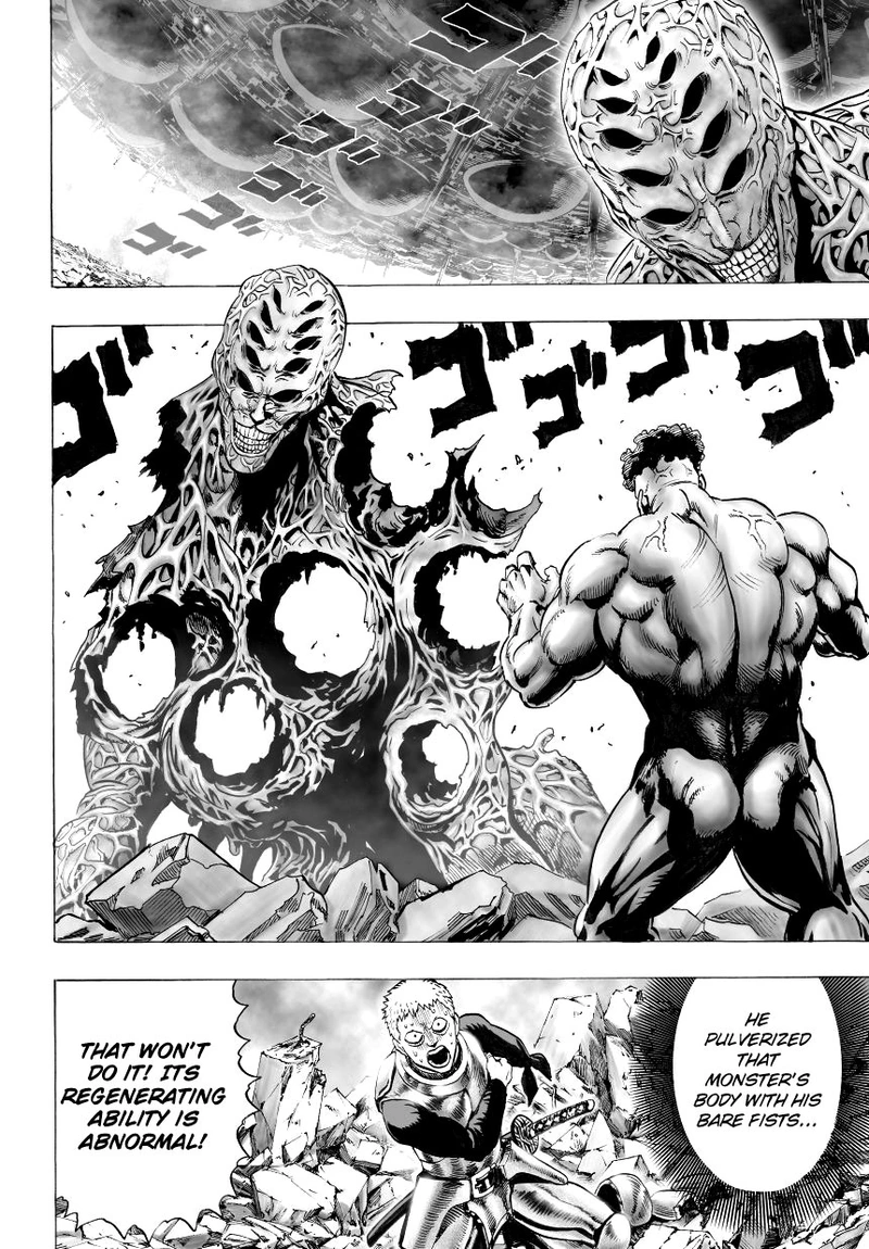 One Punch Man Manga Chapter 32 page 51 - From Space... scene