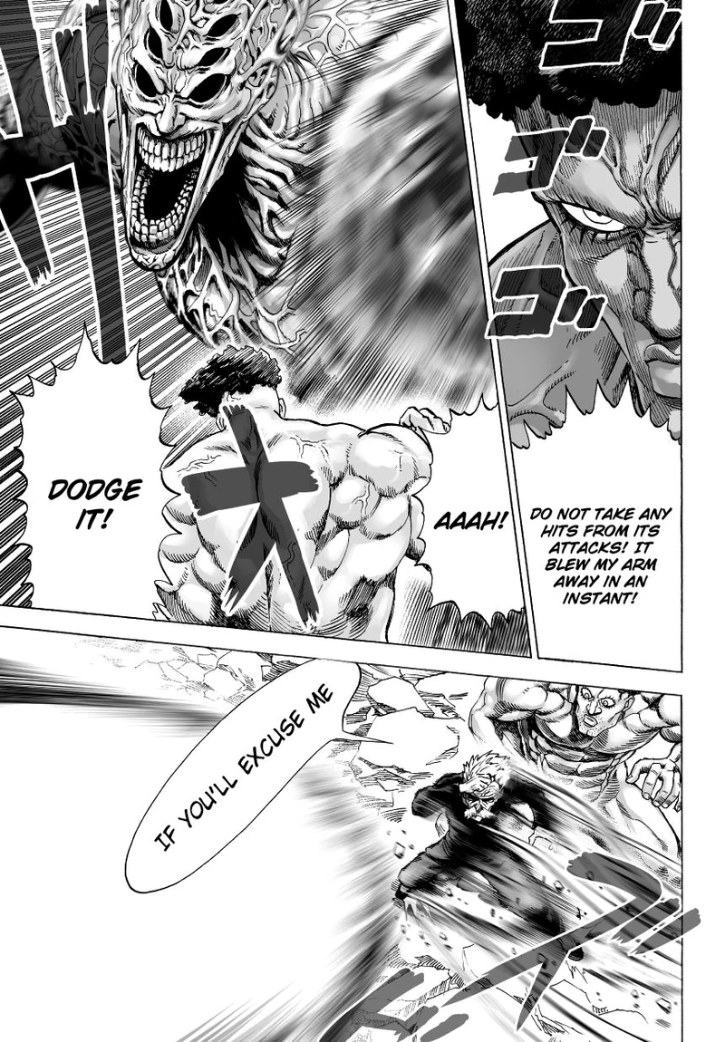 One Punch Man Manga Chapter 32 page 52 - From Space... scene