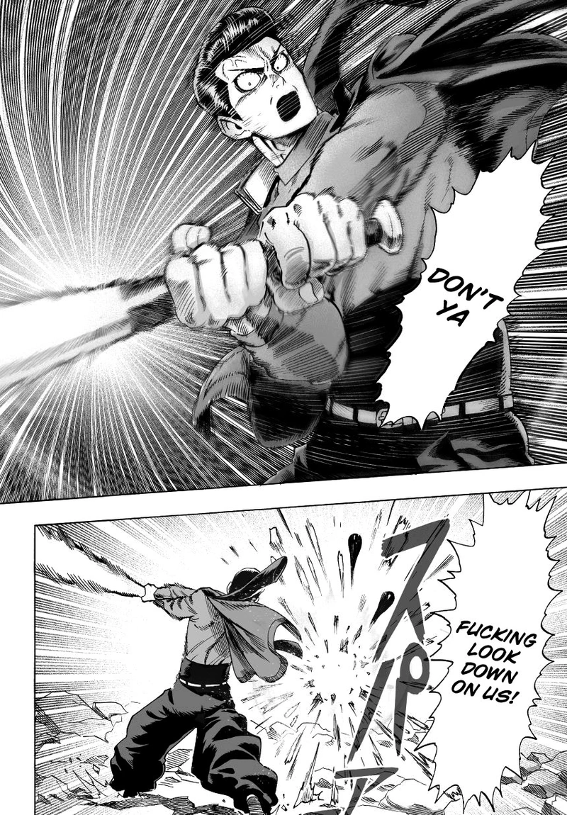 One Punch Man Manga Chapter 32 page 58 - From Space... scene