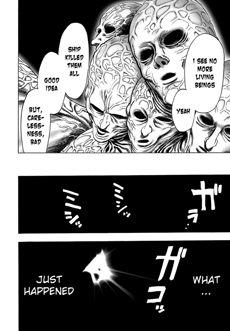 One Punch Man Manga Chapter 32 page 6 - From Space... scene