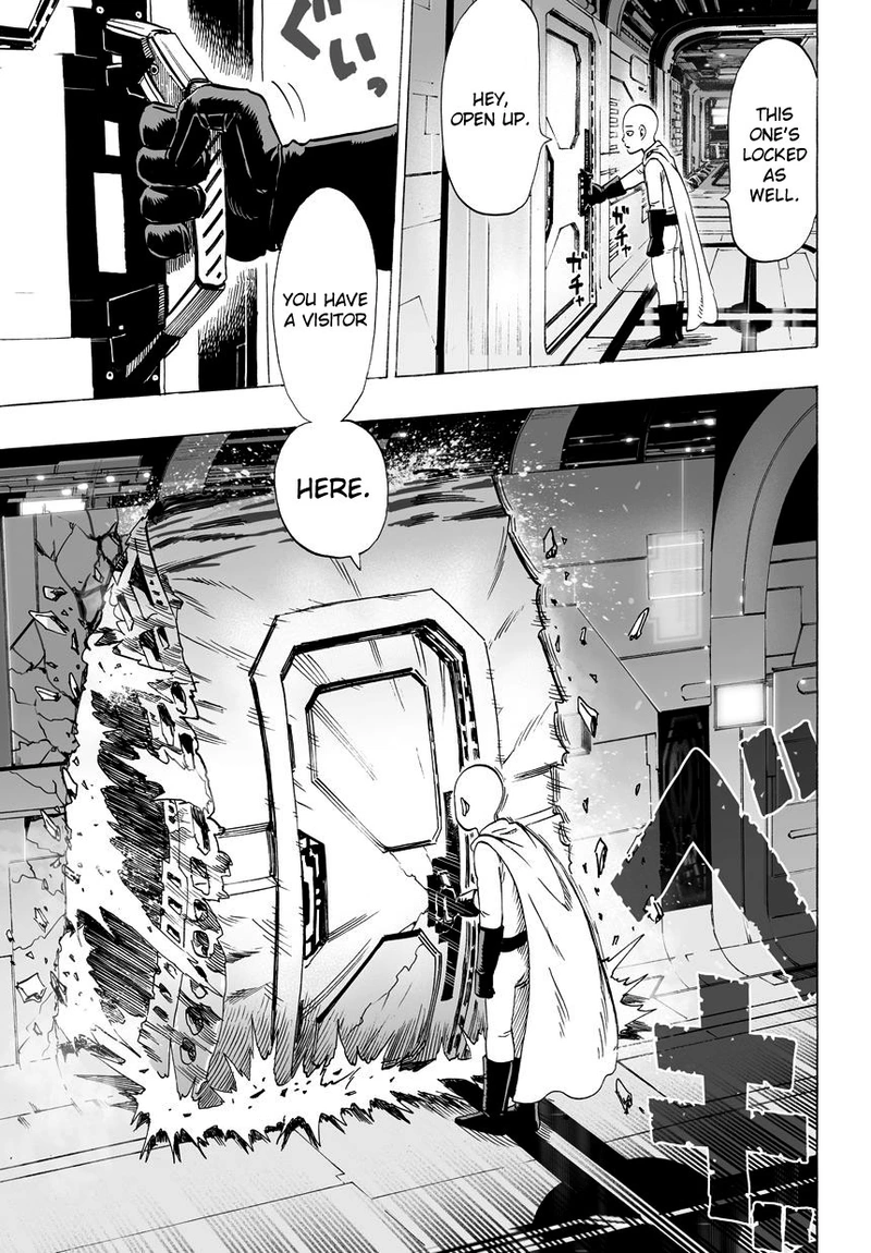 One Punch Man Manga Chapter 33 page 1 - Guys Who Don't Listen scene