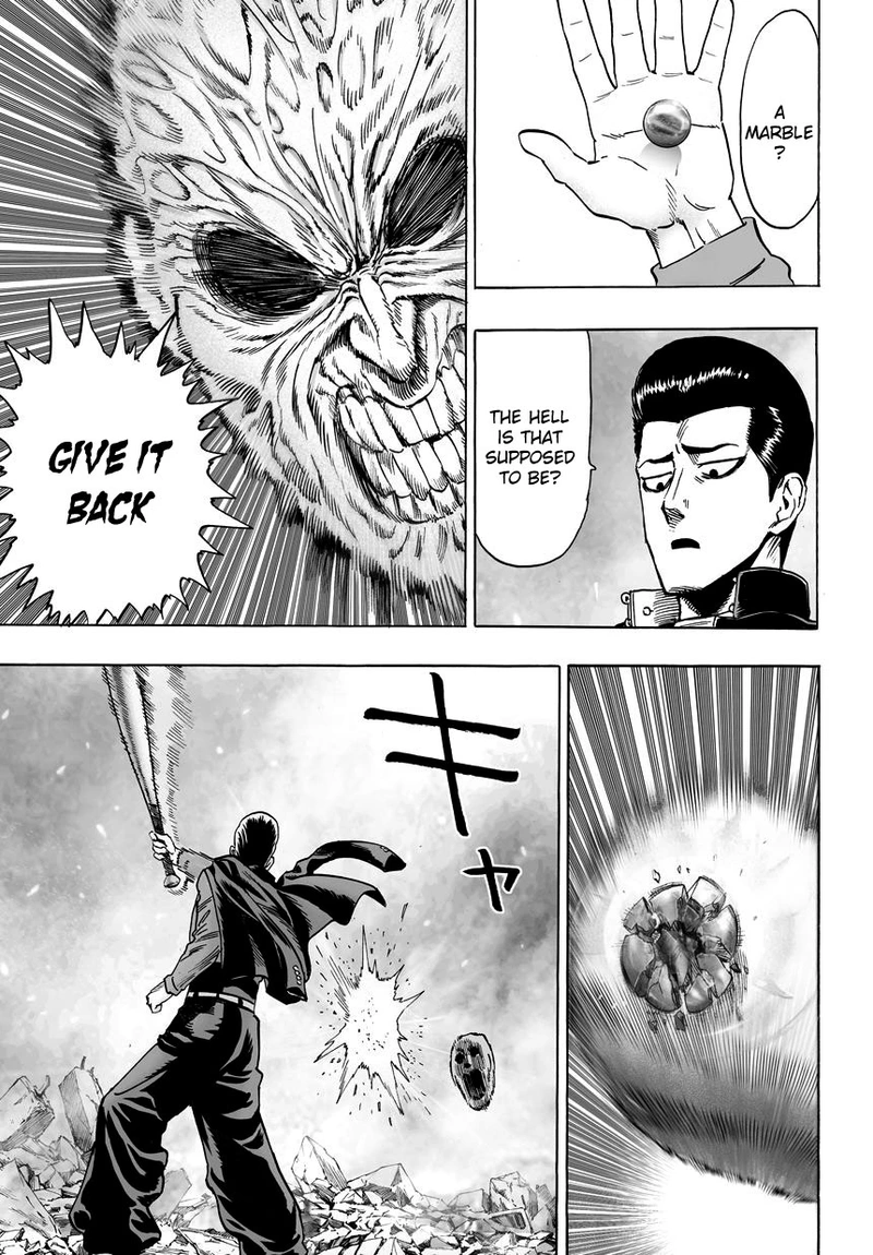 One Punch Man Manga Chapter 33 page 10 - Guys Who Don't Listen scene