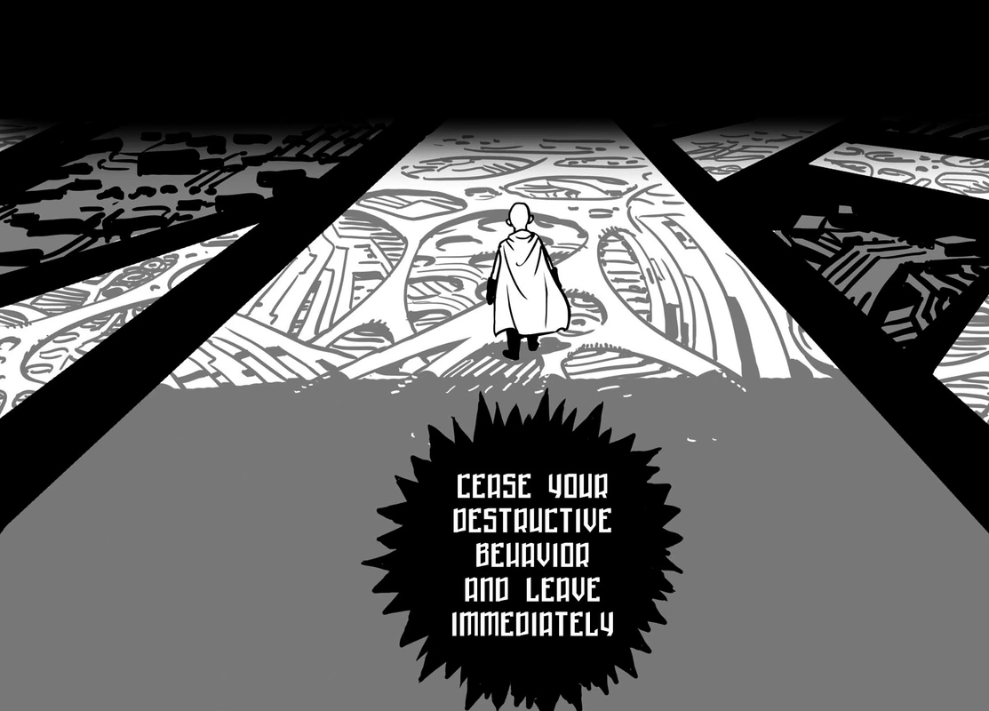 One Punch Man Manga Chapter 33 page 21 - Guys Who Don't Listen scene