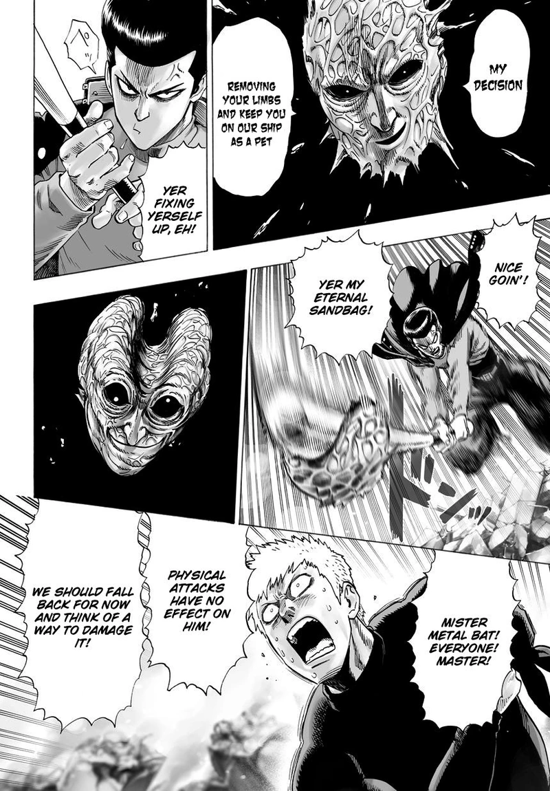 One Punch Man Manga Chapter 33 page 4 - Guys Who Don't Listen scene