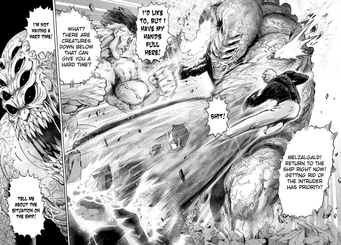 One Punch Man Manga Chapter 33 page 6 - Guys Who Don't Listen scene