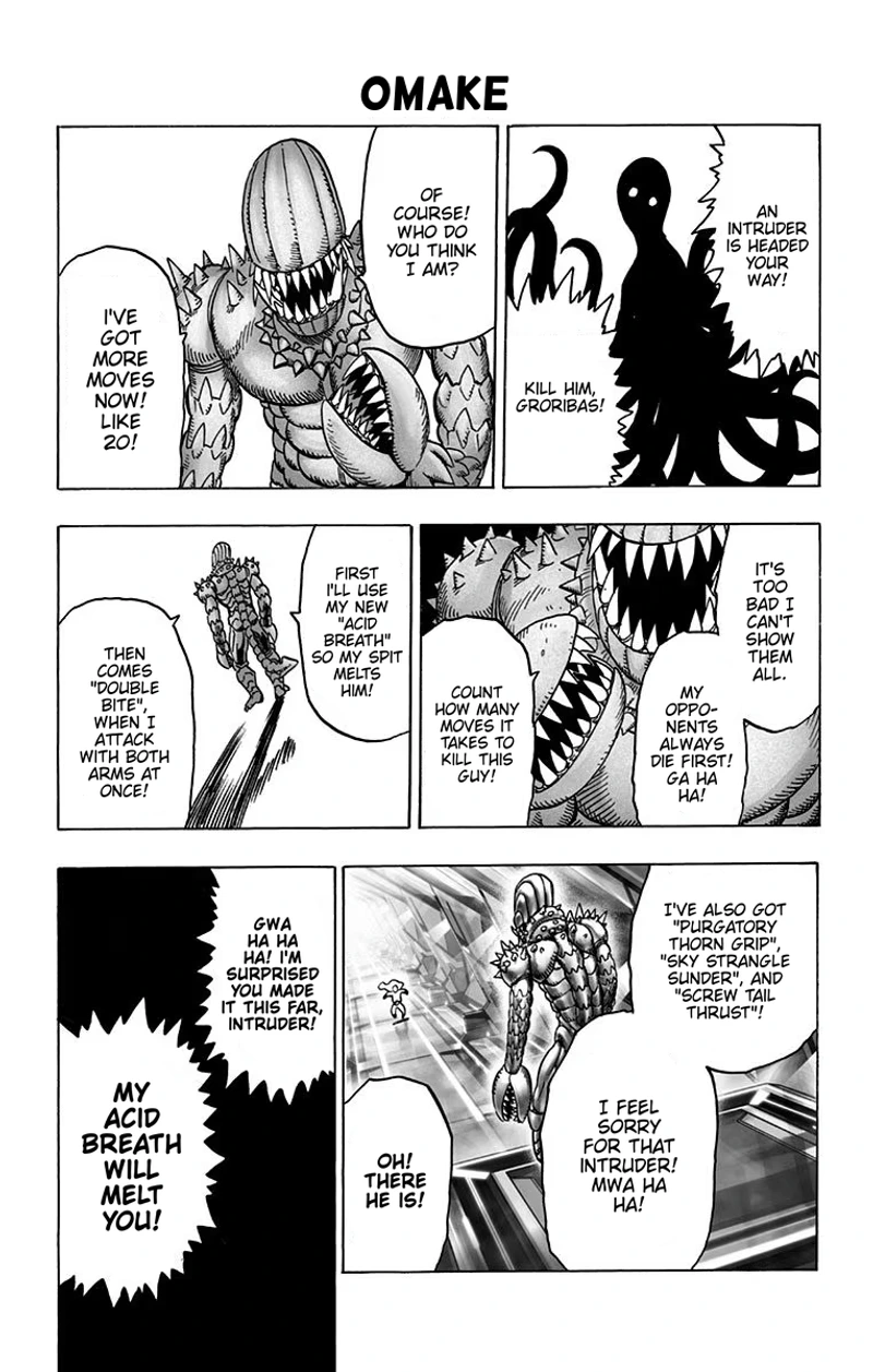 One Punch Man Manga Chapter 34.5 page 25 - Salmon | Volume 6 Extras scene