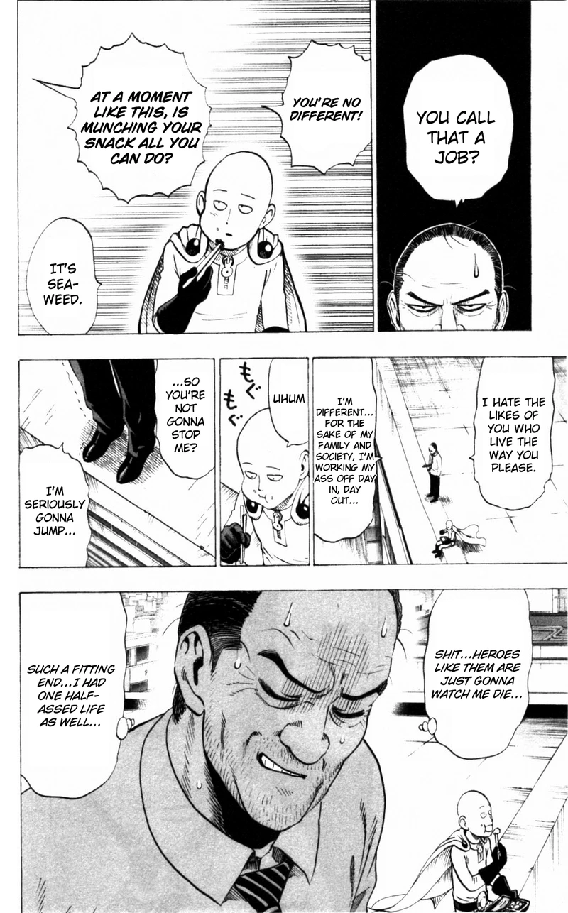 One Punch Man Manga Chapter 34.5 page 8 - Salmon | Volume 6 Extras scene